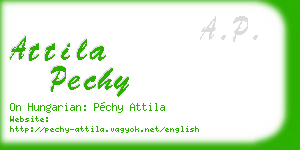 attila pechy business card